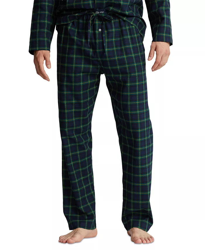 Men's Cotton Plaid Flannel Pajama Pants | Macy's