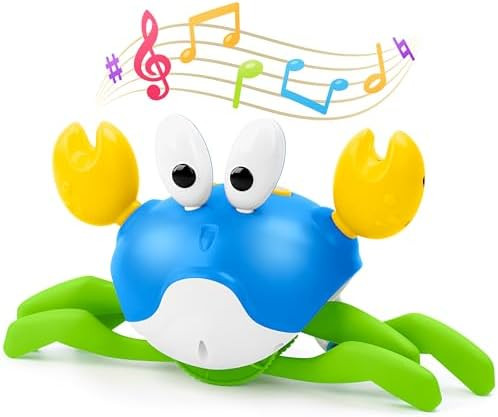 Crawling Crab Baby Toy, Increase Baby's Tummy Time Crab, Inspire Crawling, Automatic Obstacle, Re... | Amazon (US)