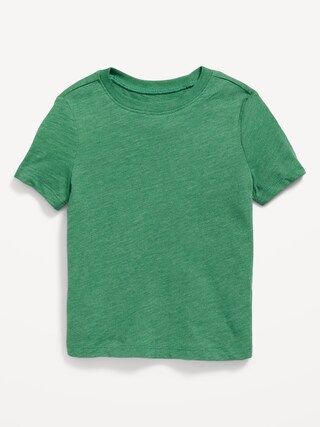 Unisex Slub-Knit Crew-Neck T-Shirt for Toddler | Old Navy (US)