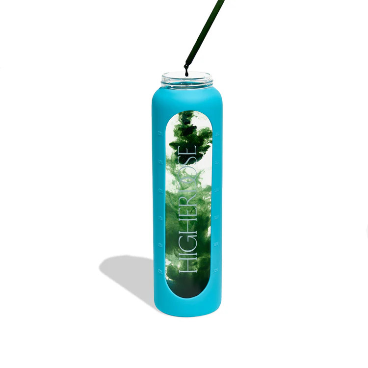 DailyDOSE Time-Marked Glass Water Bottle | HigherDOSE (US)