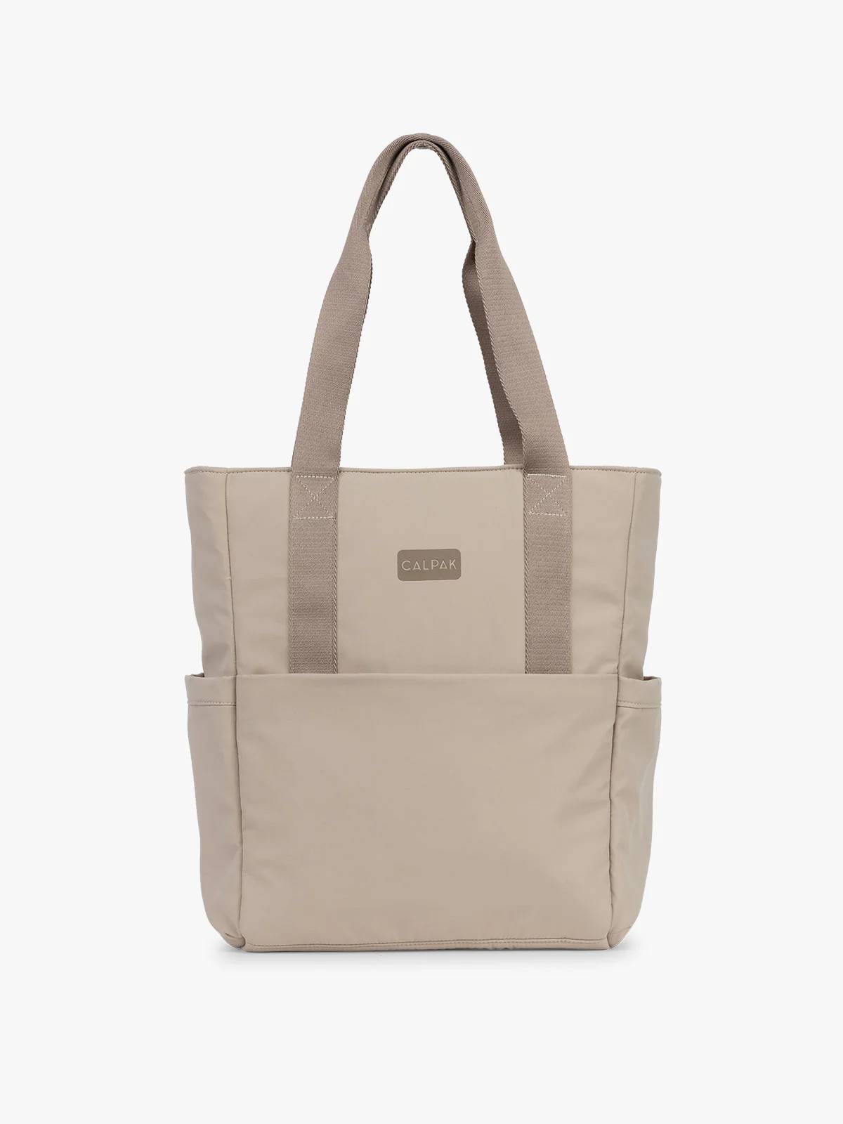 Connect Zippered Laptop Tote in Greige | CALPAK