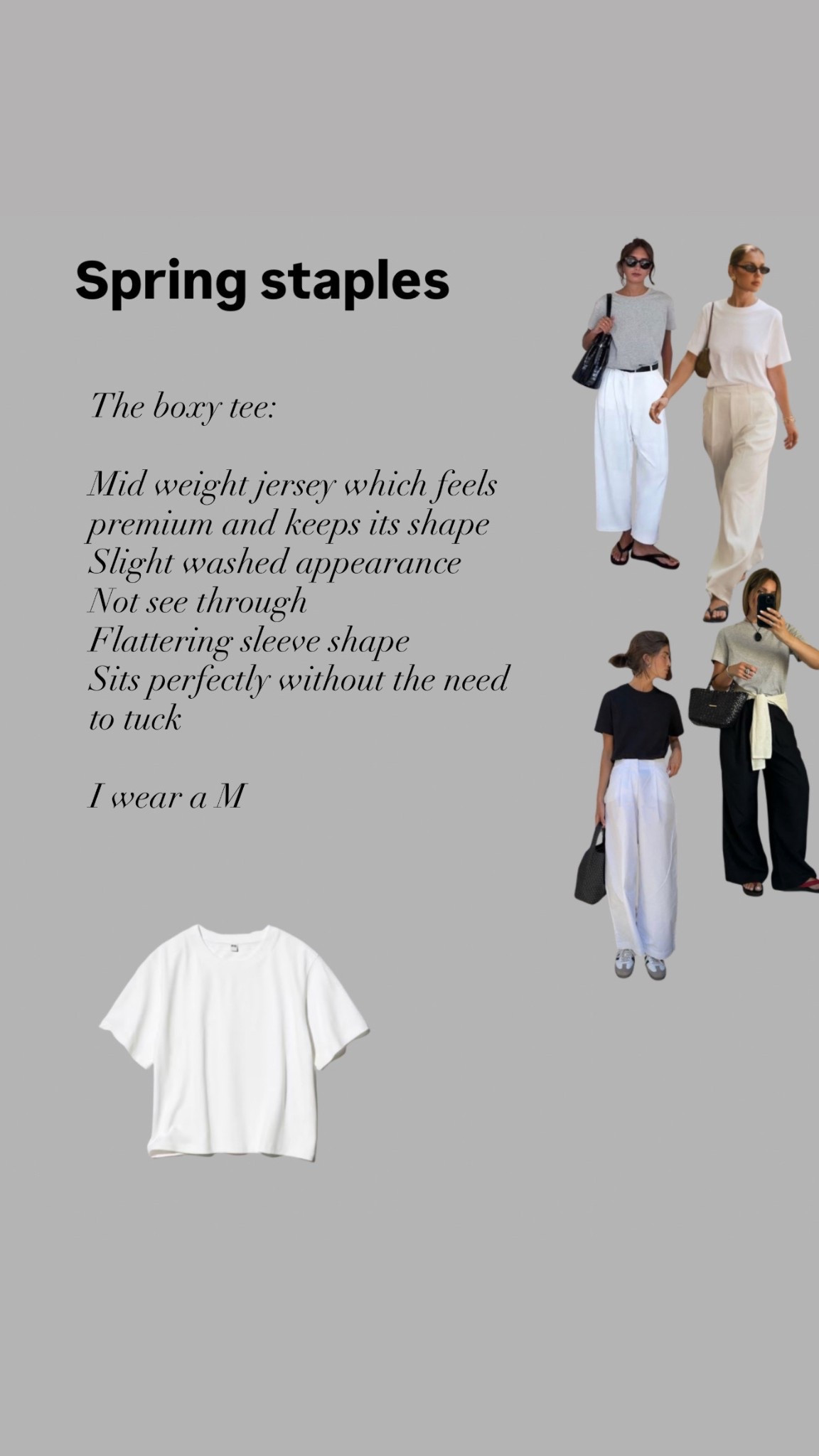 A wardrobe basic that unlocks a multitude of looks. The shape and fabric of this one is excellent. The boxy fit doesn’t cling and the fabric is a premium weight without being stiff. Flatted sleeves create a flattering effect on the arms and there’s no need to tuck. I wear a medium.

#LTKspring #LTKuk #LTKstyletip