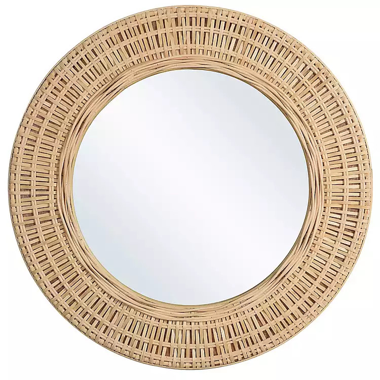 Bamboo Breeze Woven Wall Mirror | Kirkland's Home