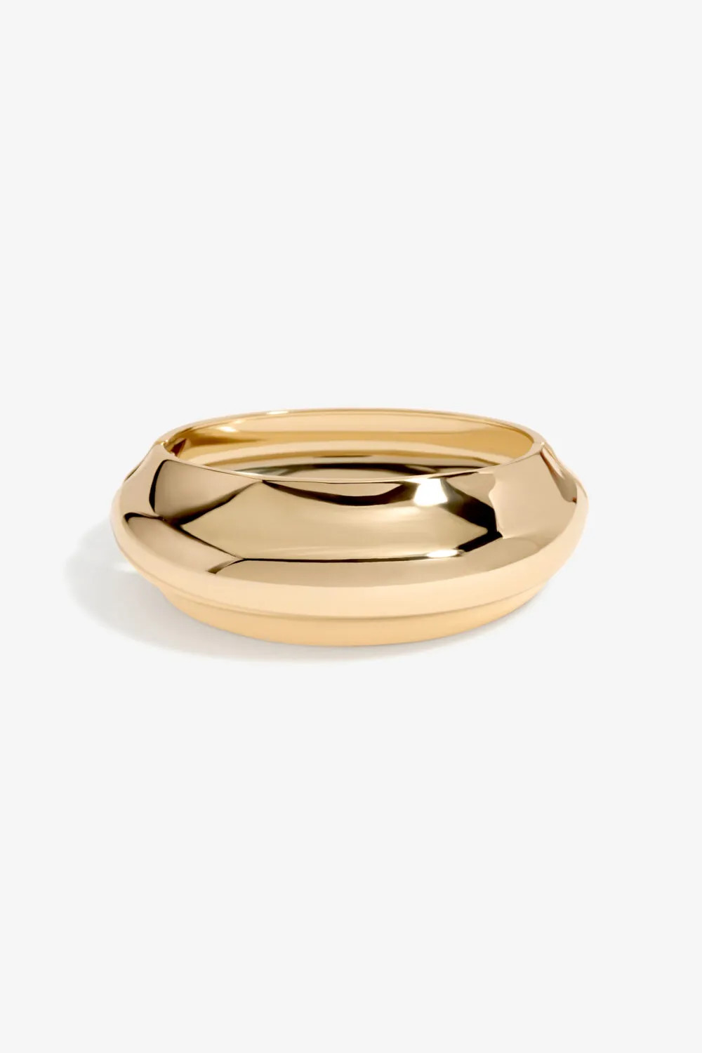 Gold Plated Dome Bangle | Debenhams UK