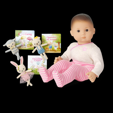 Bitty Baby® Doll #2 in Pretty Pink + Plush Friends & Board Books | American Girl