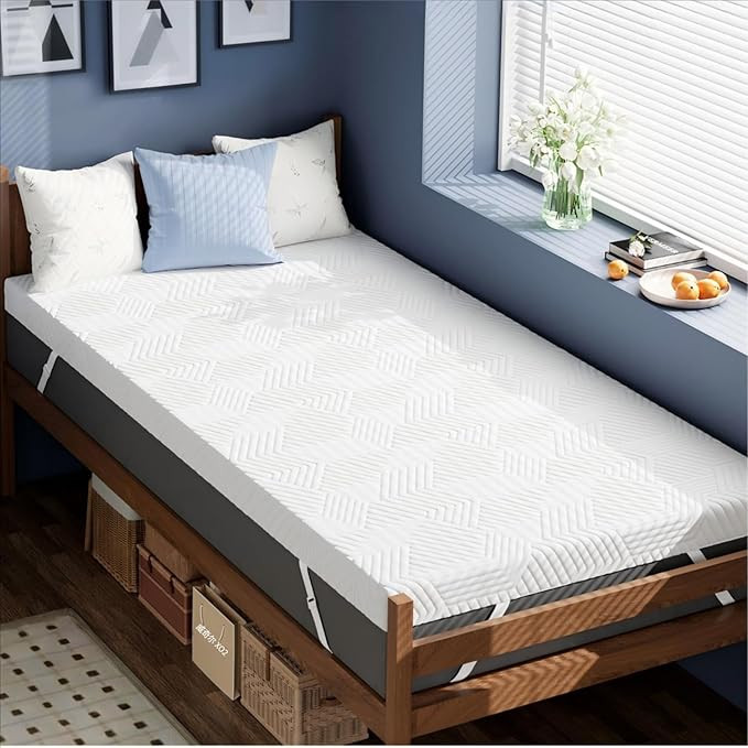 ELEMUSE 3 Inch Twin XL Memory Foam Mattress Topper, College Dorm Room Essentials, Gel Foam Bed To... | Amazon (US)
