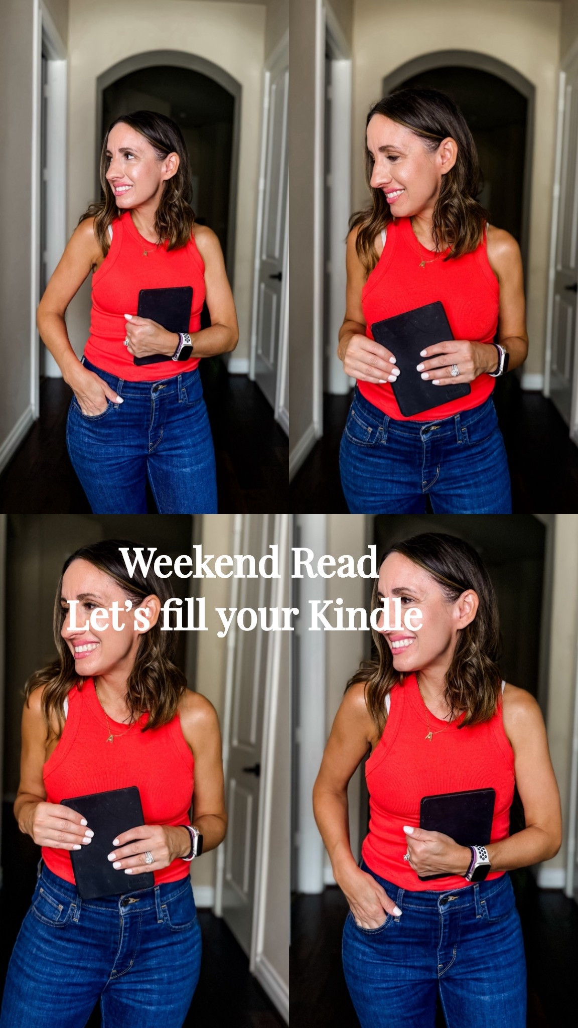 Let’s fill your Kindle Paper White with some good romance books with some spice. 
Reading Head First by Amelia Markley. So far it’s amazing. 
Added my favorite kindle cases and kindle accessories  

Red tank top. Runs tts. 
Levi’s jeans run tts  


#LTKPetite #LTKOver40 #LTKstorytime