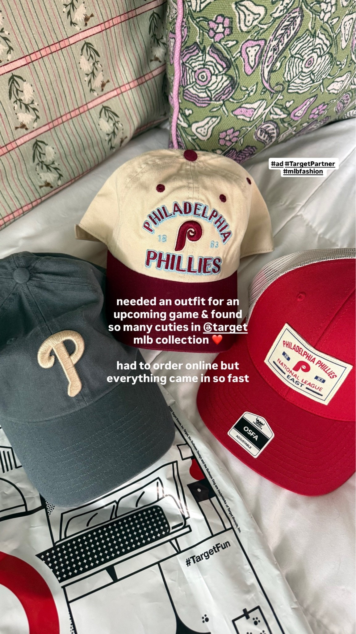 #ad Obsessed with these cute baseball caps from the MLB collection at @target ❣️ #TargetPartner #mlbfashion
