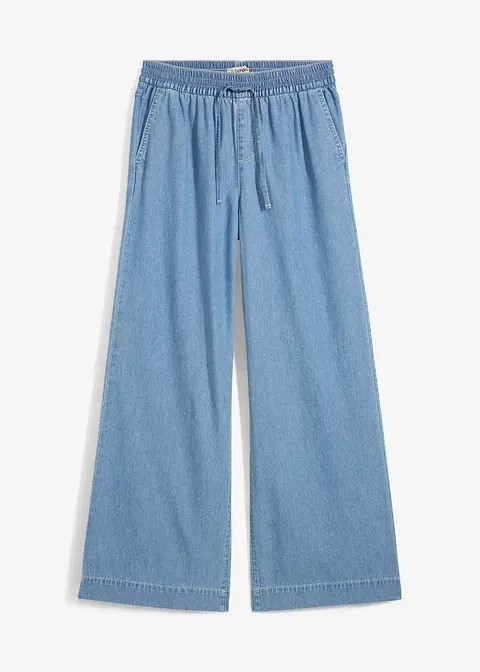 Wide-Leg-Jeans, Mid Waist, Bequembund | Bonprix DE