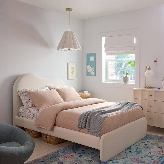 Alba Asymmetric Upholstered Bed | West Elm (US)