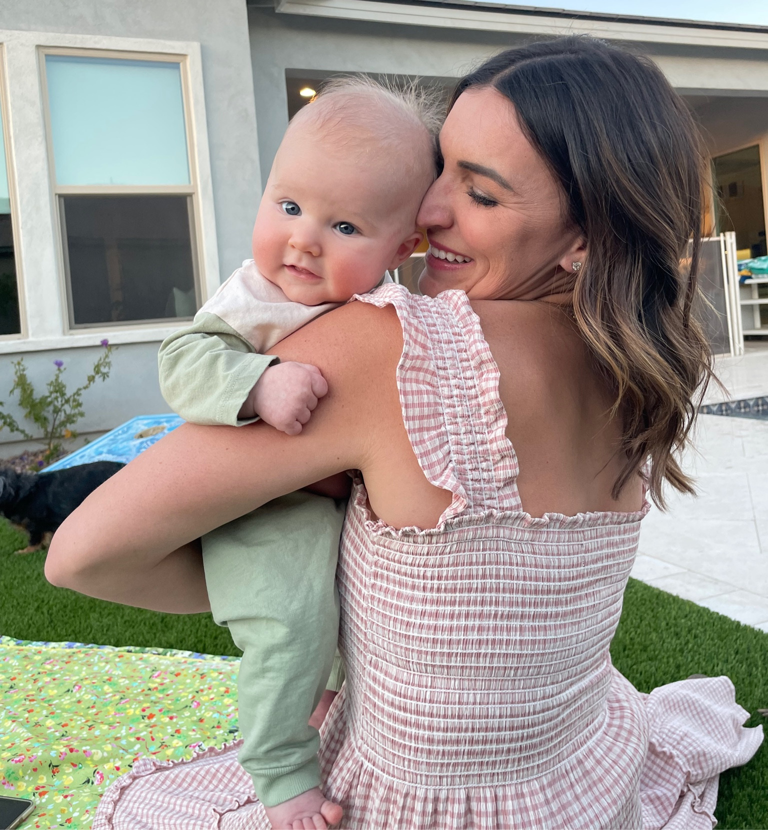 This dress (and this baby!) are the CUTEST. Dress sold out last year and is back in stock, cannot recommend enough! Tts 

#LTKSeasonal