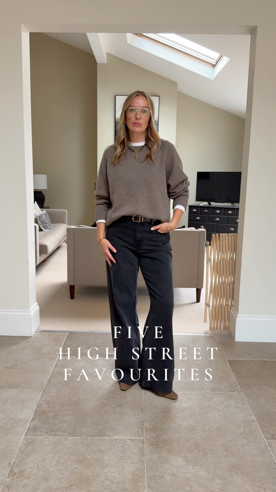 Top 5 in my recommended items 
Lots of positive feedback on these styles … 
90 wool 10 cashmere sweater 
Wearing a large for a loose relaxed fit 
White crew T - I wear the medium - easy fit (layered over …) 
Off white thermal layer with built in bra - super comfy - I wear the large. 
Jeans - I wear the 30 long 
Boots - the softest boot ever ! Like a slipper! True to size . 

For long sleeve crew options see below suggestions 👇🏻

Wide leg jeans 
Cashmere sweater 
Knitwear 
Abercrombie 
Uniqlo 
John Lewis 
Casual outfit 
Everyday style 
#LTKautumn

#LTKwinter #LTKjeans