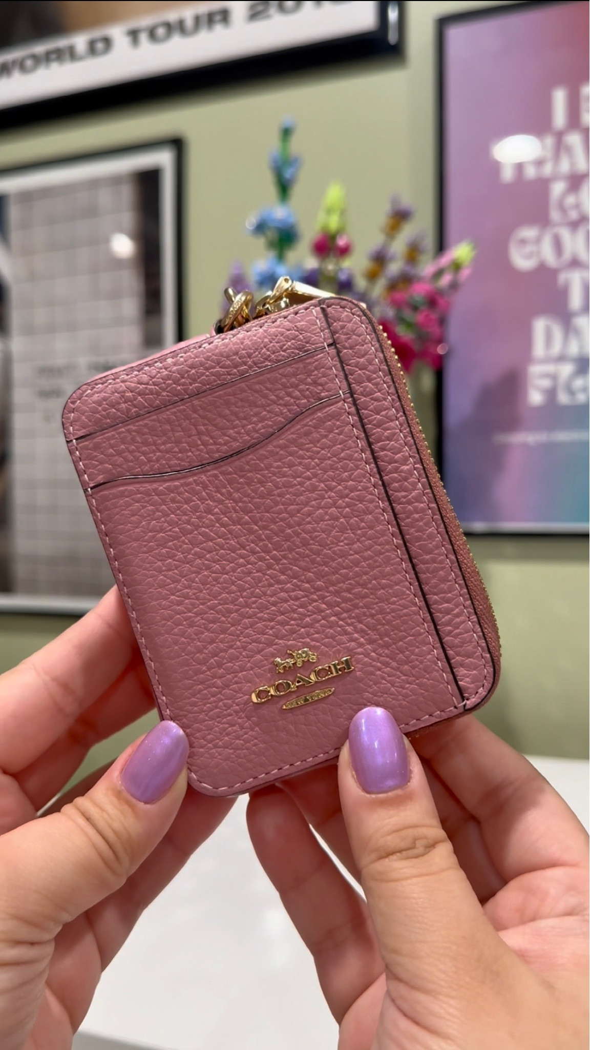 the viral coach zip card case in pink 🎀 so compact and in a beautiful color for everyday use 🌷 #coach #coachoutlet #coachmusthaves #coachzipcardcase #coachwallet #miniwallet

#LTKMostLoved