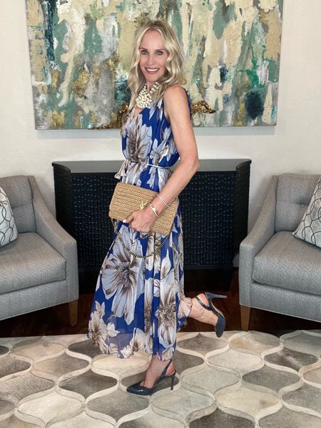 No blues here! 
Loving this chic maxi dress for summer. Styled with my new INEZ blue croc slingbacks. 
Code: TRULY15 saves 15% off at Inez shoes.

#LTKstyletip #LTKover40 #LTKshoecrush