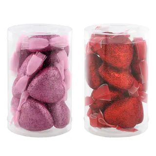 Assorted Glitter Heart Shaped Ornaments by Celebrate It™, 12pc. | Michaels | Michaels Stores