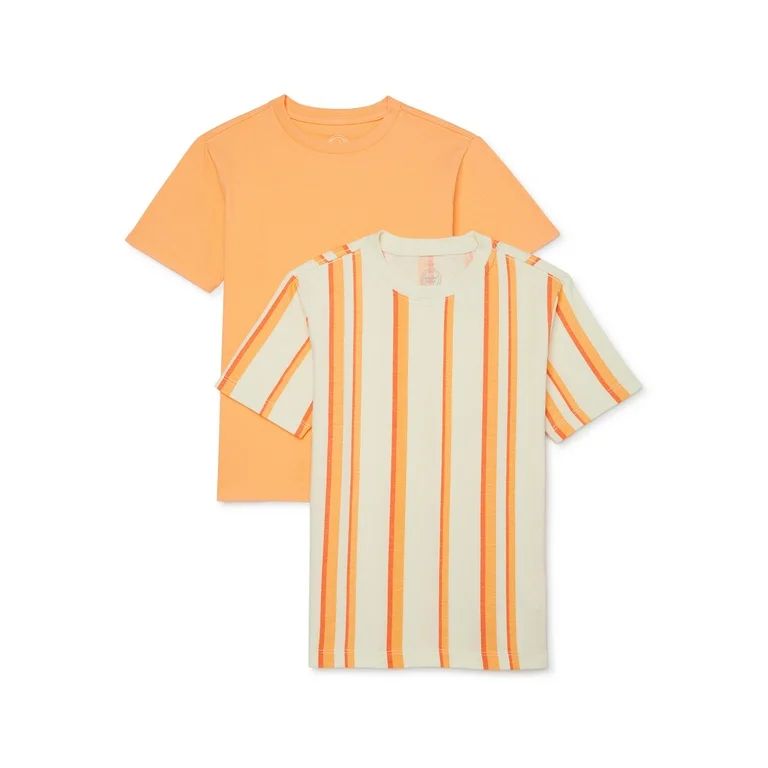 Wonder Nation Boys Cotton T-Shirt, 2-Pack, Sizes 4-18 - Walmart.com | Walmart (US)