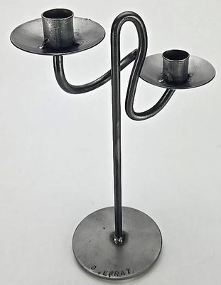 Gadi Efrat Steel 2 Station Metal Arm Brutalist Welded Candle Holder Sculpture | eBay | eBay US