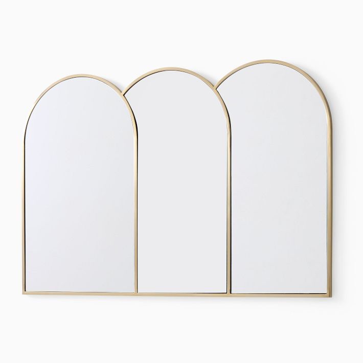 Triple Arched Metal Frame Wall Mirror | West Elm (US)