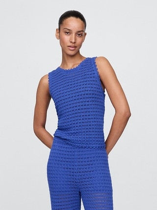 100% Cotton Crochet Tank Top | Gap (US)