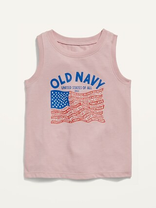 Unisex 2022 "United States of All" Flag Graphic Tank Top for Toddler | Old Navy (US)