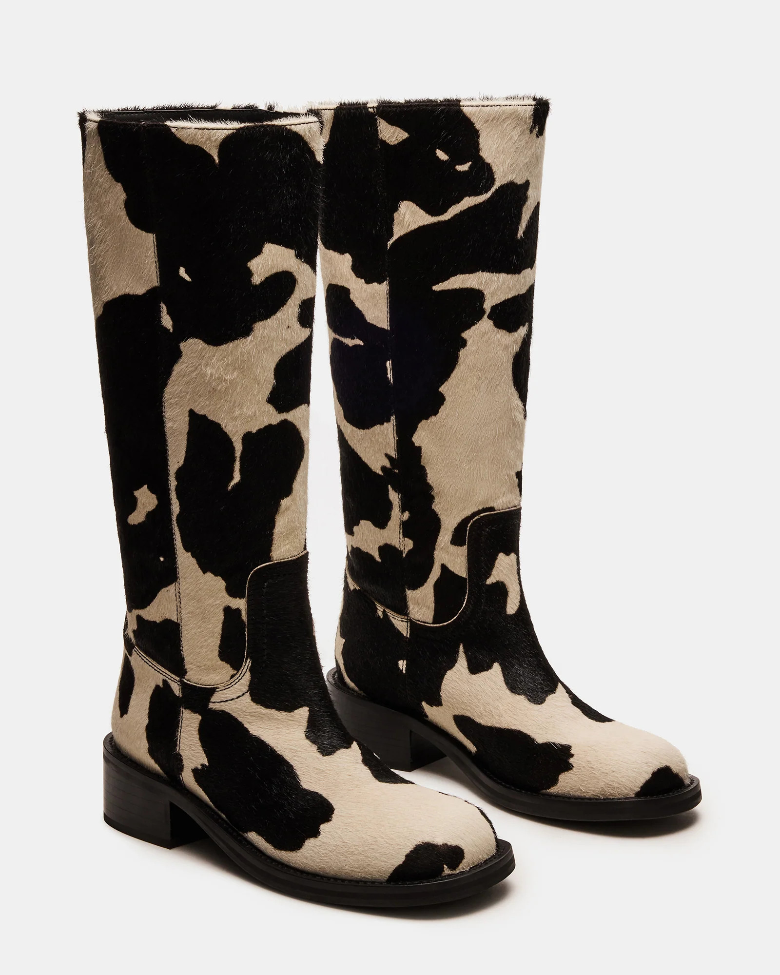 Riggs Black Cow Print | Steve Madden (US)