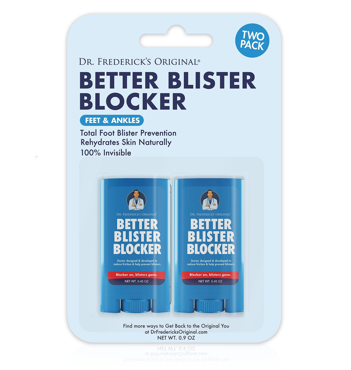 Dr. Frederick's Original Better Blister Blocker - 0.9 oz - 2 Sticks - Anti-Chafing Stick - Anti F... | Amazon (US)