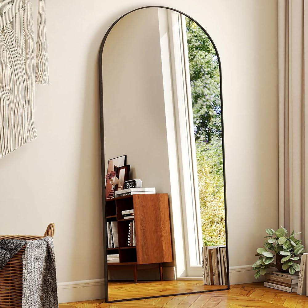 HARRITPURE 71"x30" Arched Full Length Mirror Free Standing Leaning Mirror Hanging Mounted Mirror ... | Amazon (US)