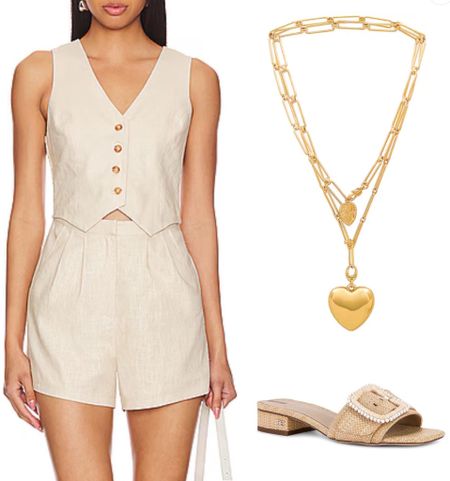 Romper
Necklace 
Sandal

Spring Dress 
Vacation outfit
Date night outfit
Spring outfit
#Itkseasonal
#Itkover40
#Itku
#LTKfindsunder100