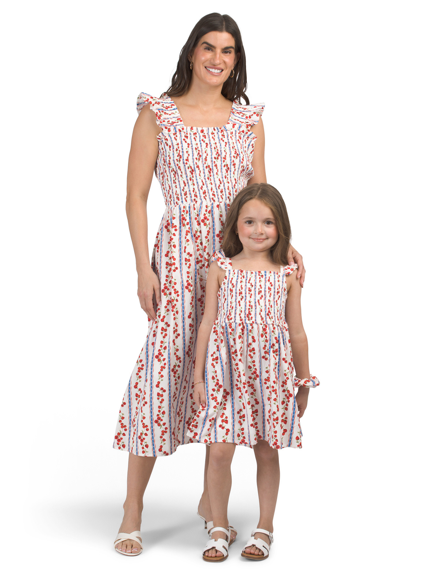 Mommy And Me Americana Strawberry Print Dress Collection | TJ Maxx
