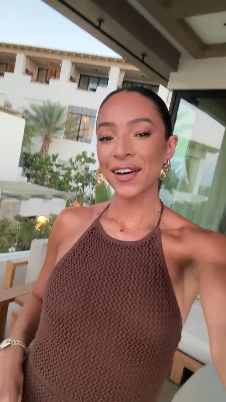 Crochet maxi dress perfect for vacation and date nights!! ☀️ Wearing size XS Tall in maxi dress - I’m 5’8” (also comes in white - would be so cute for bridal or bachelorette looks) 🤎 I use shade unbothered bronze in body glow ✨

beach outfit, summer outfit, summer fashion, summer style, summer dress, crochet dress, knit dress, vacation outfit, date night outfit, dinner outfit, chocolate brown, vacation dress

#LTKSeasonal #LTKTravel