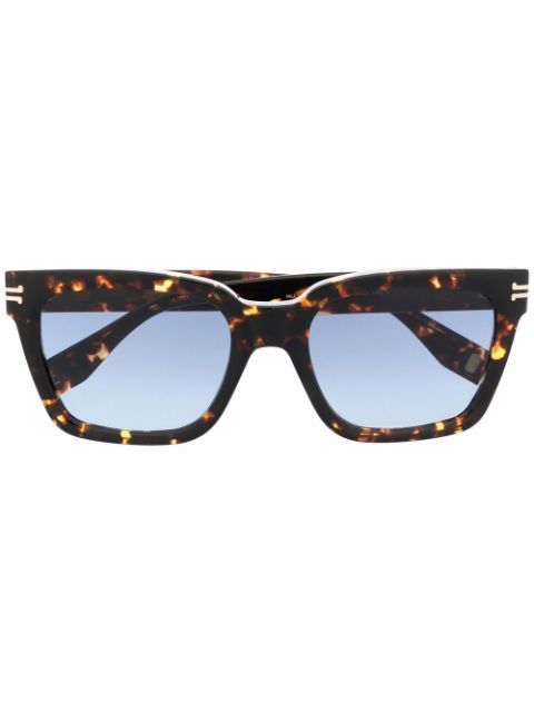 tortoiseshell-effect oversize-frame sunglasses | Farfetch (US)