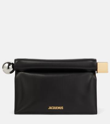 La Pochette Rond Carré leather clutch | Mytheresa (US/CA)
