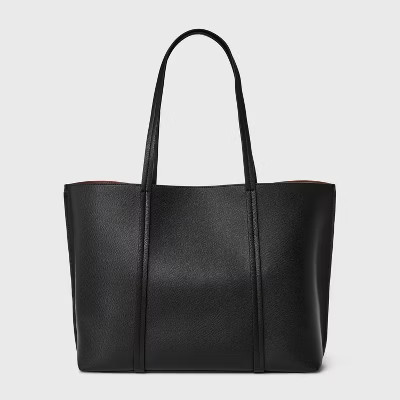 Triple Compartment Work Tote Handbag - A New Day™ Black | Target