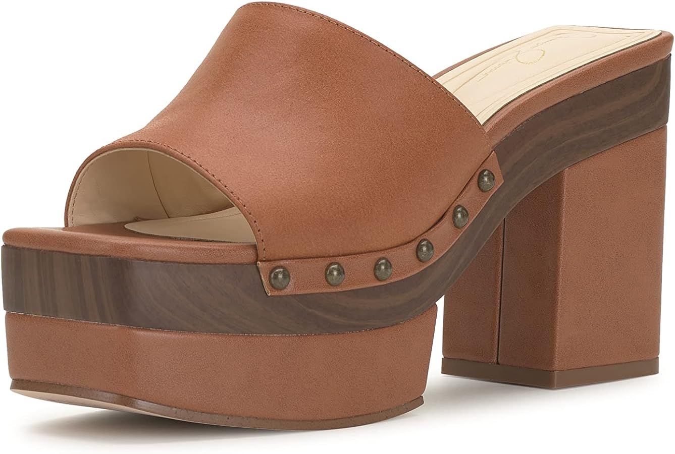 Jessica Simpson Womens Charlete Slide Platform Sandals | Amazon (US)