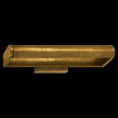 David Picture Light, 2-Light, Hand-Rubbed Antique Brass, 18"W (TOB 2019HAB 2CUHN) | Lighting Reimagined