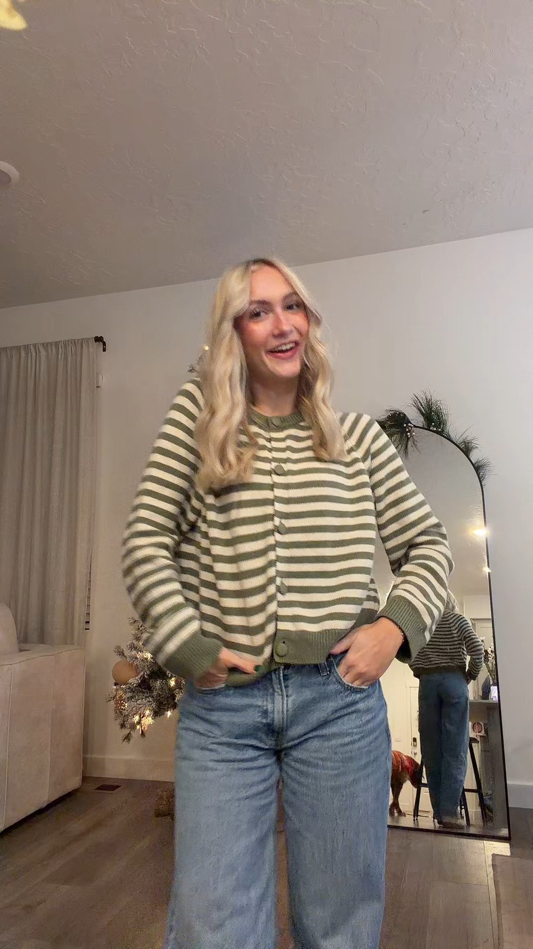 Christmas Eve ootd 💚