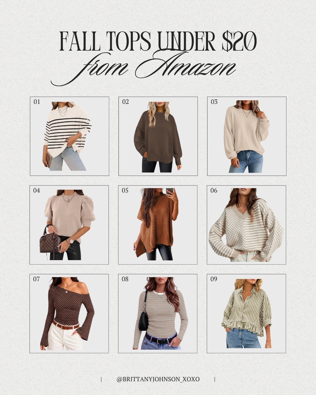 Fall tops under $20?! 👏 These Amazon finds are perfect for refreshing your closet for the season without spending a ton! 🍂🤎 

 #LTKootd #LTKSeasonal #LTKSaleAlert