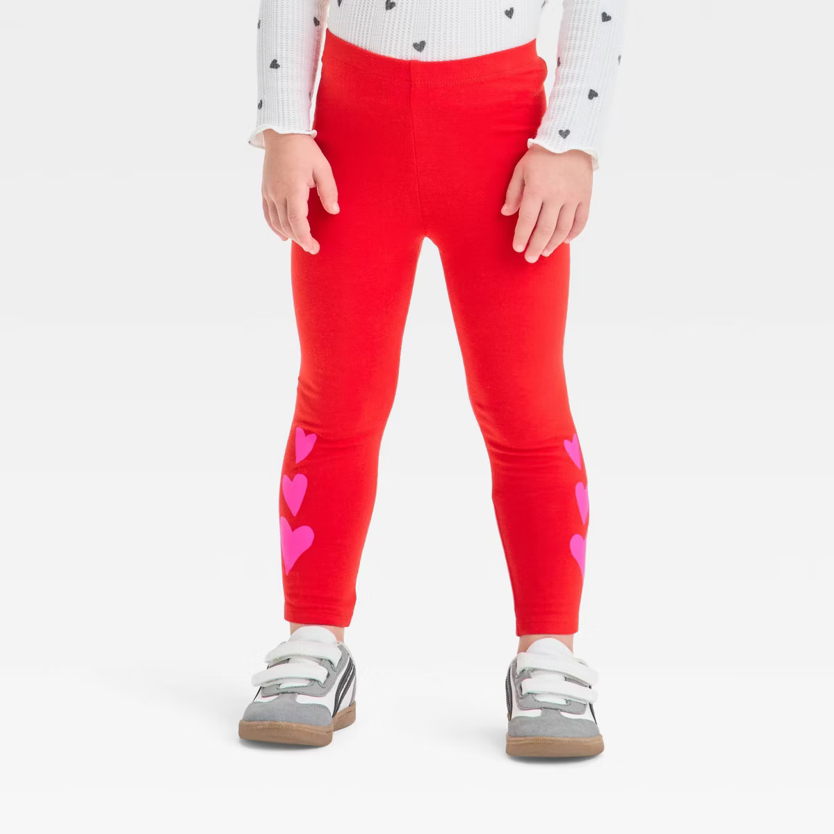 Toddler Girls' Hearts Printed Pants - Cat & Jack™ | Target