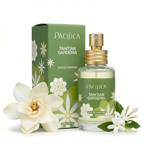 Pacifica Tahitian Gardenia Perfume Spray 1oz – Tropical Floral Fragrance with Gardenia Bloom, Jasmine & Sweet Orange, Warm Vanilla Coconut Notes, Vegan & Cruelty-Free Clean Perfume for Women | Amazon (US)