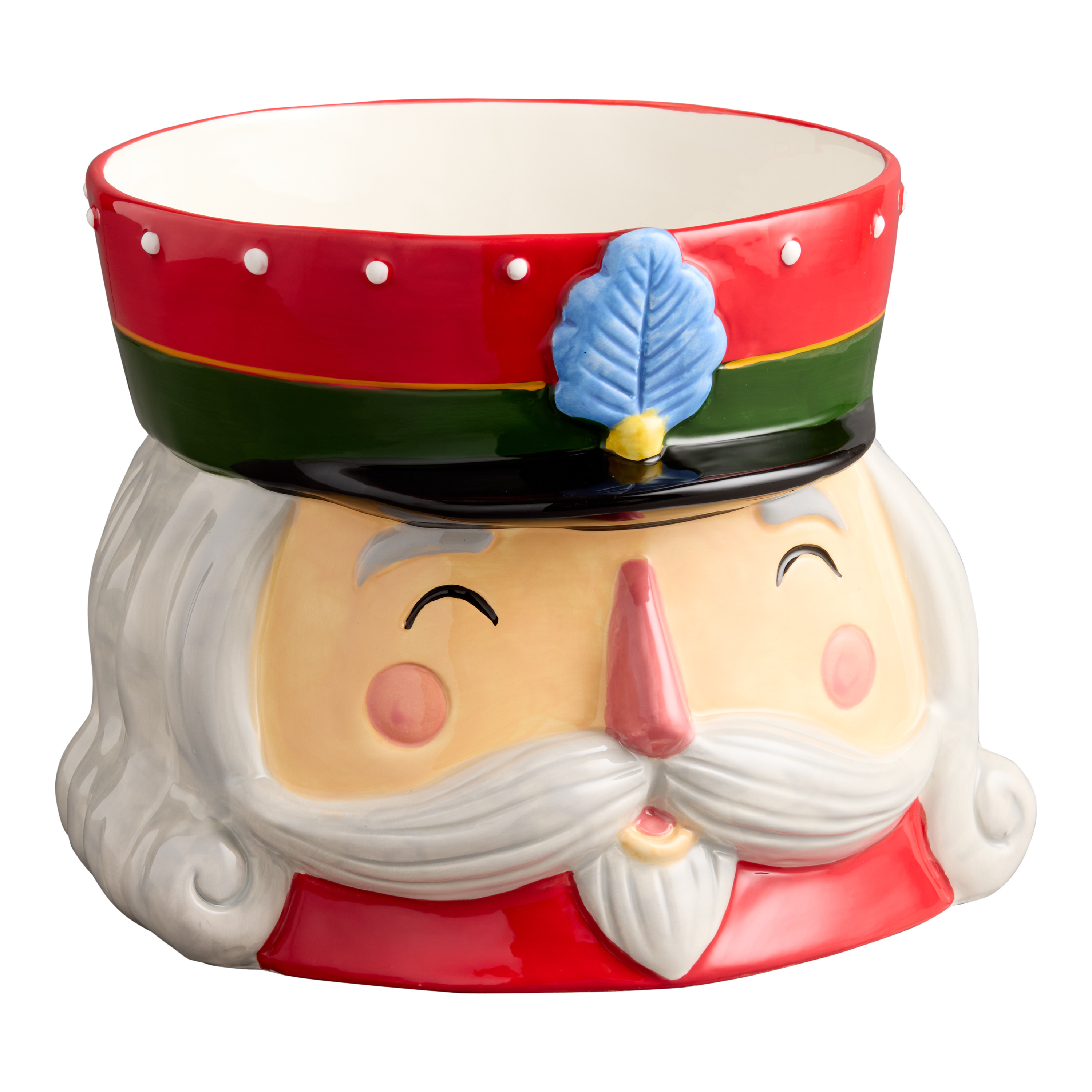 All the Trimmings Ceramic Nutcracker Figural Beverage Party Tub | World Market
