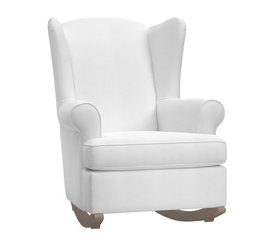 Wingback Convertible Rocking Chair & Ottoman | Pottery Barn Kids