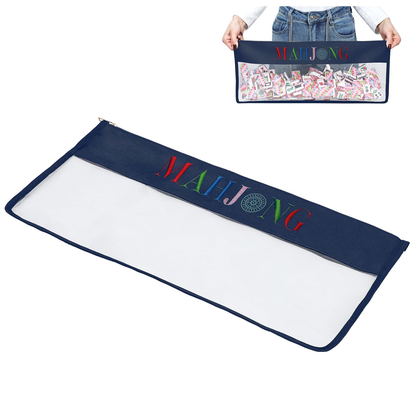 Empty Mahjong Bag, Mahjong Case for American Mahjong Set (Case Only, Blue) | Amazon (US)