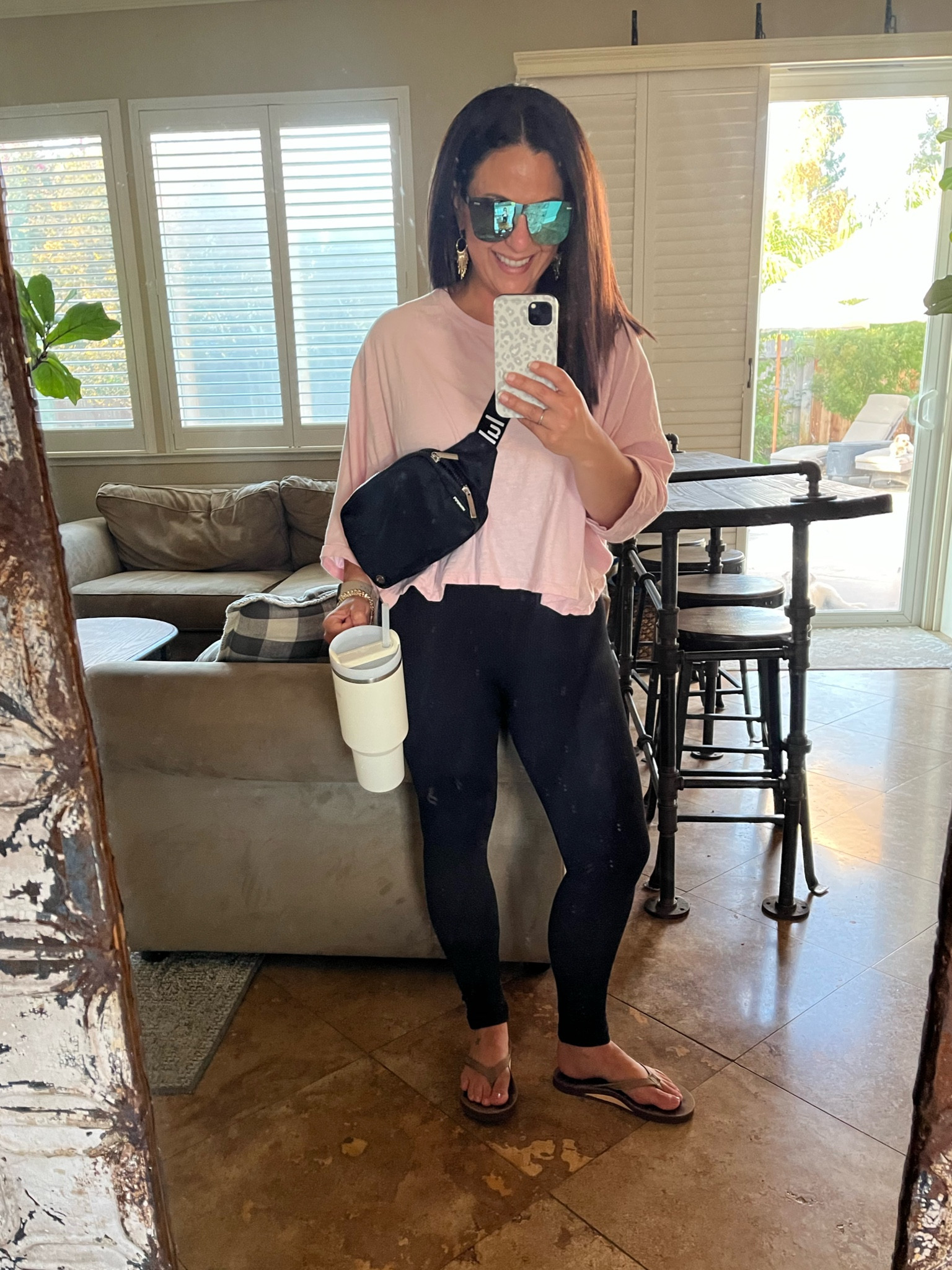 I had a quick change after work into my soccer mom outfit. These ribbed, high waisted leggings are so comfy, petite friendly and under $11. 

#LTKstyletip #LTKfitness #LTKover40