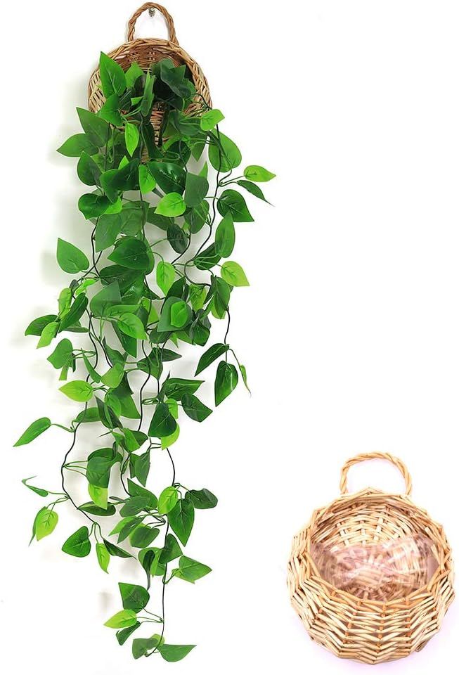 ANZOME Artificial Hanging Plants, 3.5ft Ivy Vine Fake Leaves Green Chain for Indoor Outdoor Wall ... | Amazon (US)