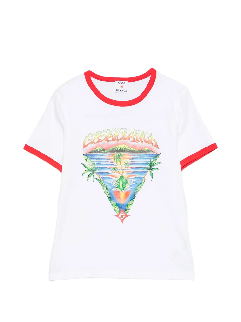 Casablanca Camiseta Con Motivo Gráfico | Blanco | FARFETCH ES | Farfetch Global