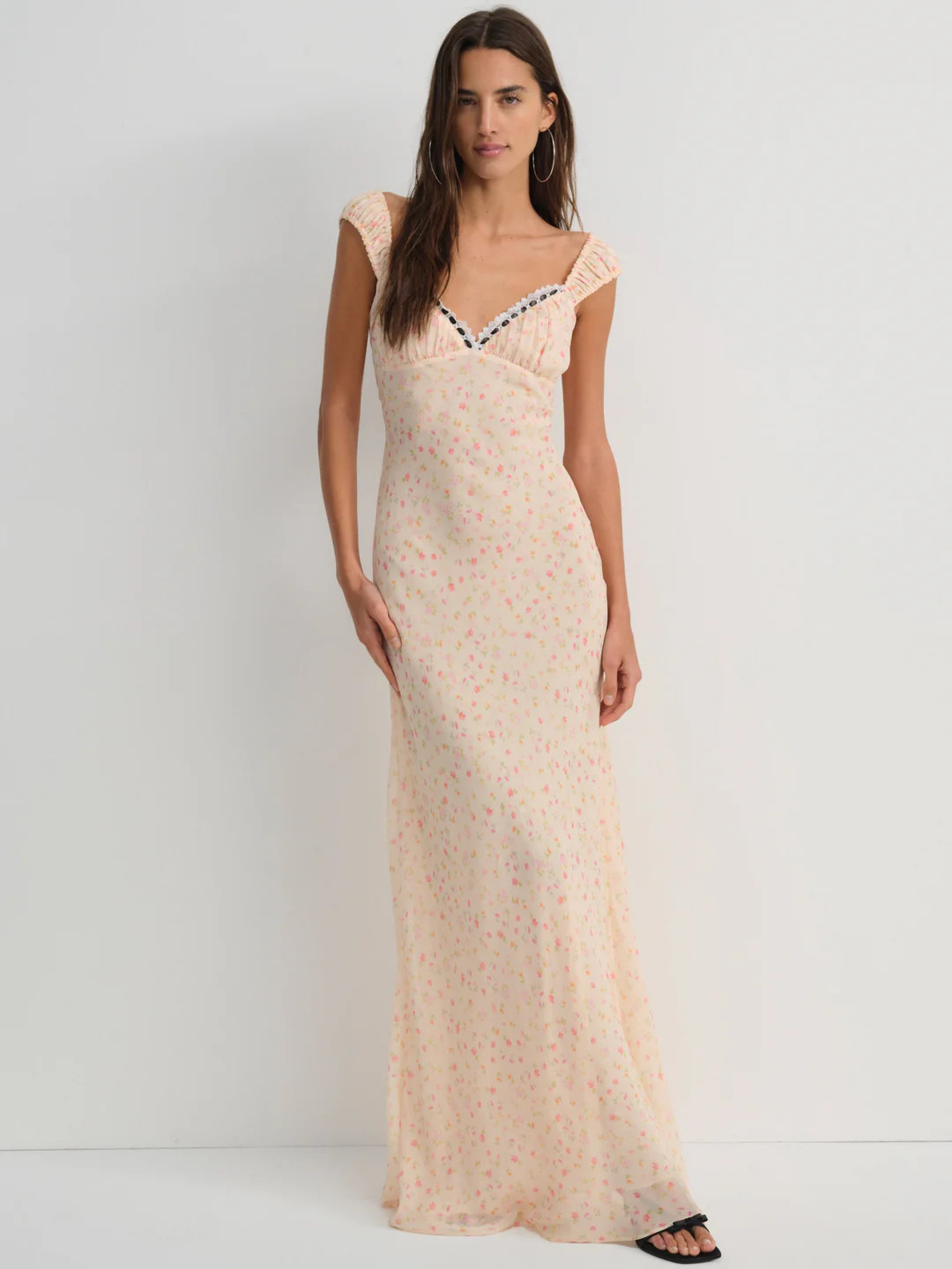 Emmaline Maxi Dress \u2014 Peach | For Love & Lemons