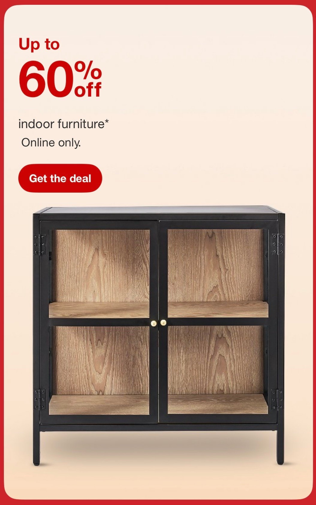 Up to 60% off indoor furniture @Target 🎯￼

#LTKHome #LTKSaleAlert #LTKU