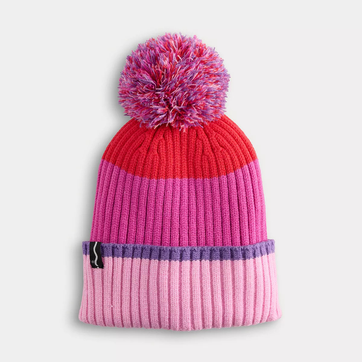 Crayola® X Kohl's Kids Striped Cuff Beanie with Pom | Kohl's