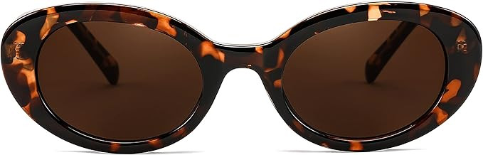 FEISEDY Sunglasses Womens, Retro Oval Cateye Sun Glasses Men, Small 90s Style B4128 | Amazon (US)