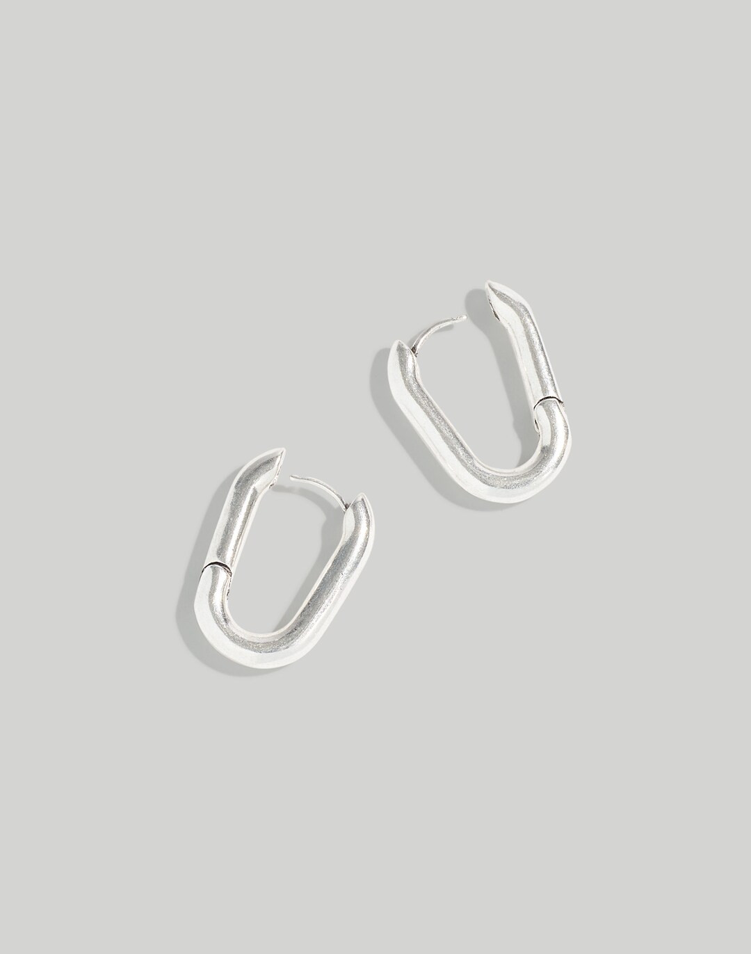 Carabiner Medium Hoop Earrings | Madewell
